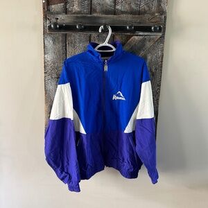 Men's Vintage Kokanee Full Zipper Colour Block Light Weight Jacket